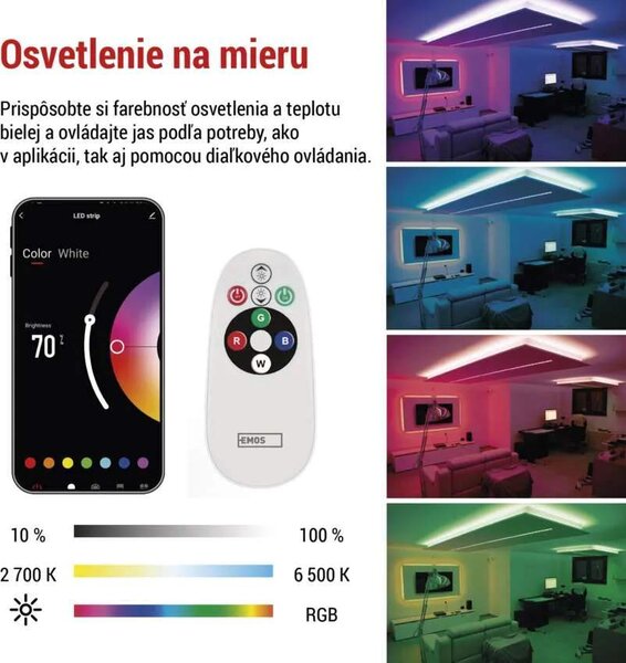 GoSmart LED pásik WiFi RGB/CCT, 2 m (ZPW218R)