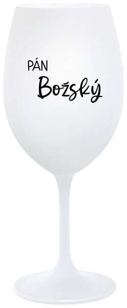 Biely pohár na víno 350 ml - PÁN BOŽSKÝ