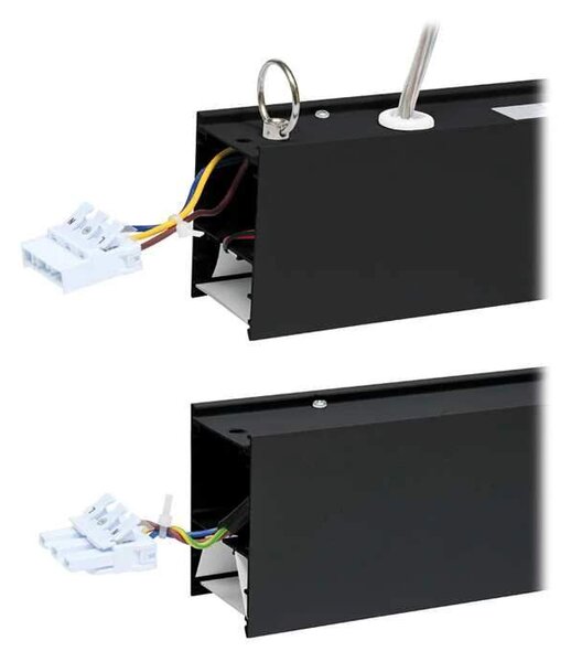 LED lineárne závesné svietidlo DONAR 28W, 120 cm,čierne (LN5070-28W/CR)