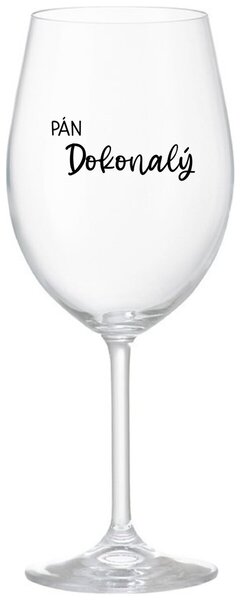 Priehľadný pohár na víno 350 ml - PÁN DOKONALÝ