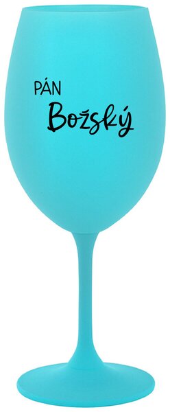 Tyrkysový pohár na víno 350 ml - PÁN BOŽSKÝ