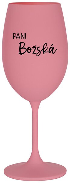 Ružový pohár na víno 350 ml - PANI BOŽSKÁ