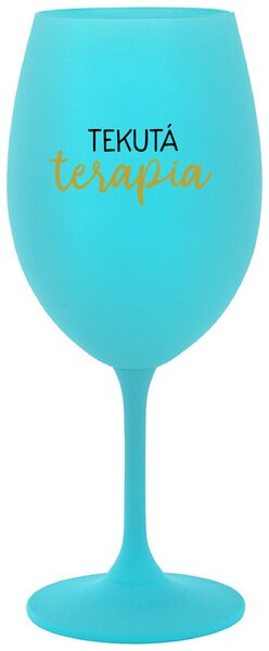 Tyrkysový pohár na víno 350 ml - TEKUTÁ TERAPIA