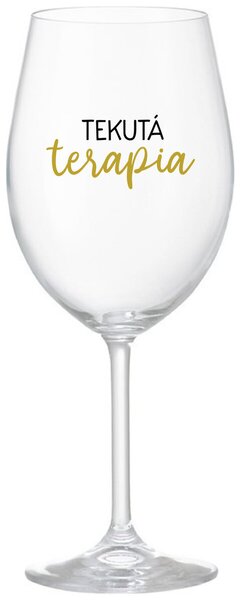Priehľadný pohár na víno 350 ml - TEKUTÁ TERAPIA