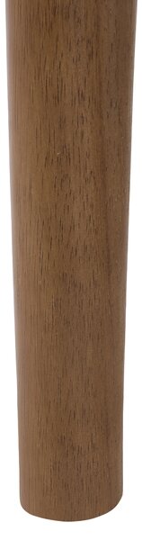 Kreslo čierne kožené čalúnenie drevený rám s podrúčkami mid-century modern štýl obývacia izba