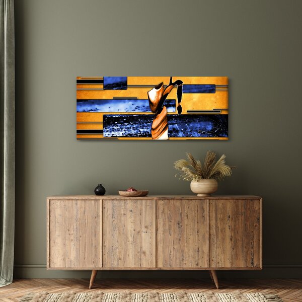 Obraz abstraktné maľby (120x50 cm)