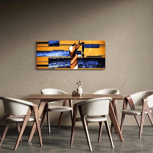 Obraz abstraktné maľby (120x50 cm)