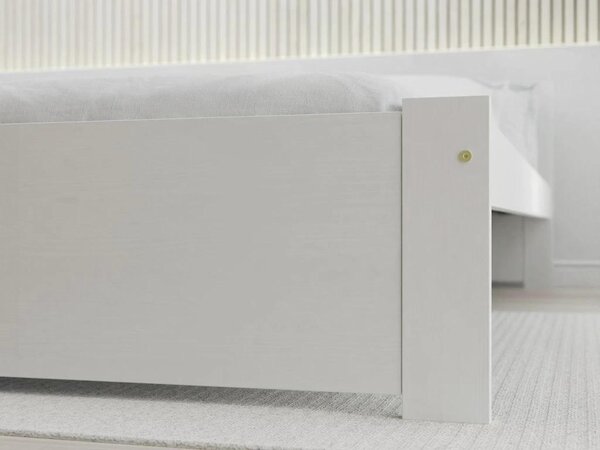 Posteľ IKAROS 80 x 200 cm, biela Rošt: Bez roštu, Matrac: Bez matraca