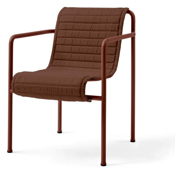 HAY Textilný podsedák Palissade Dining Armchair Quilted Cushion, iron red