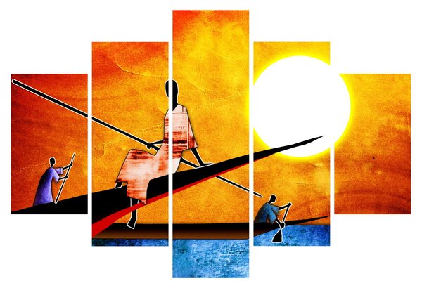 Obraz dobovej starovekej maľby (150x105 cm)