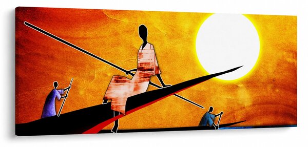 Obraz dobovej starovekej maľby (120x50 cm)