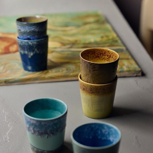 Kameninový hrnček 70's Van Gogh / Self Portrait – set 2 ks, 200 ml