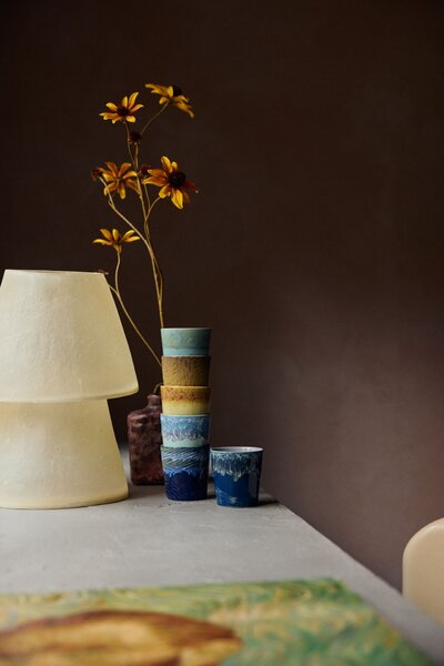 Kameninový hrnček 70's Van Gogh / Starry Night – set 2 ks, 200 ml