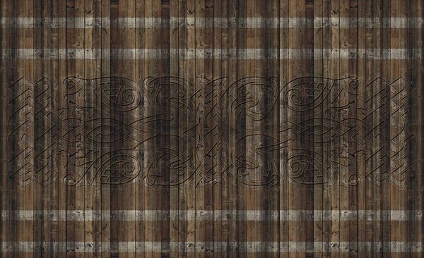Fototapeta - Textúra drevených dosiek (152,5x104 cm)