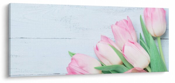 Obraz - Kytica tulipánov (120x50 cm)