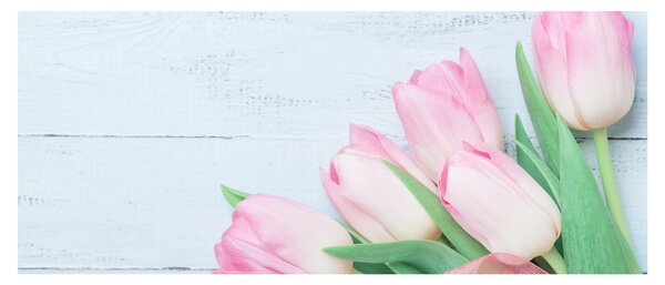 Obraz - Kytica tulipánov (120x50 cm)