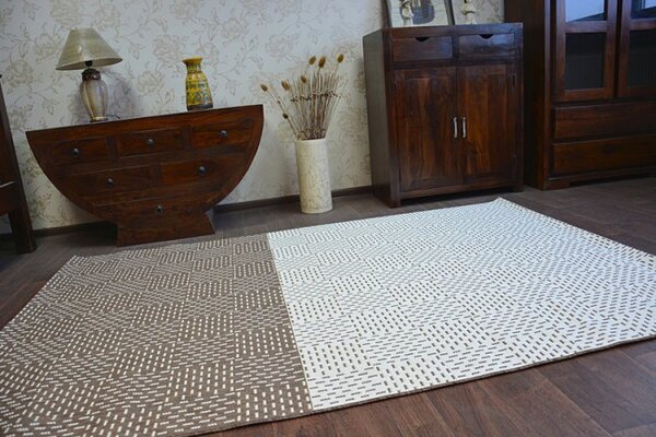 Koberec SIZAL FLAT 48722/608 Dvojfarebný - krém/hnedý