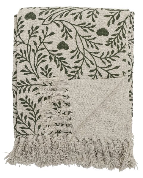 Prehoz z recyklovanej bavlny Maribelle Green 160 x 130 cm