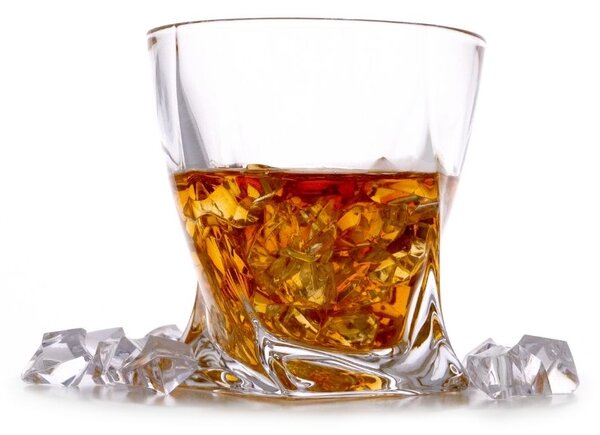 Bohemia Crystal Poháre na whisky Quadro 2K936/0/99A44/340ml ( set po 6 ks)