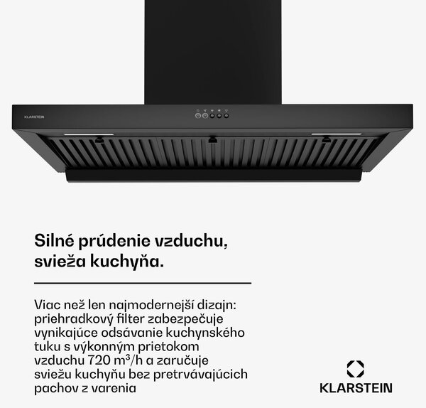 Klarstein AeroClean digestor, 649,9 m³/h, 4 úrovne, EEK A++, odsávanie/recirkulácia vzduchu