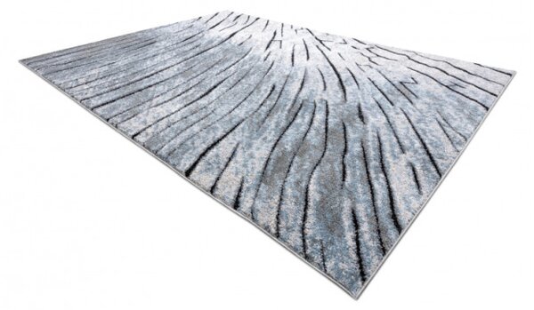 Koberec COZY 8874 Timber sivý/nebeský