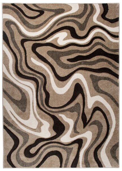Koberec Sumatra C301B 3D Contour Cut tmavo béžový