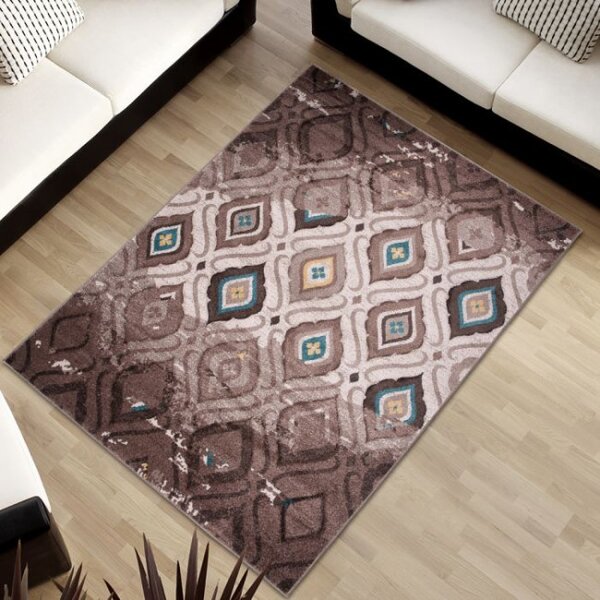 Koberec Sumatra H109A Geometric hnedý, tmavo béžový