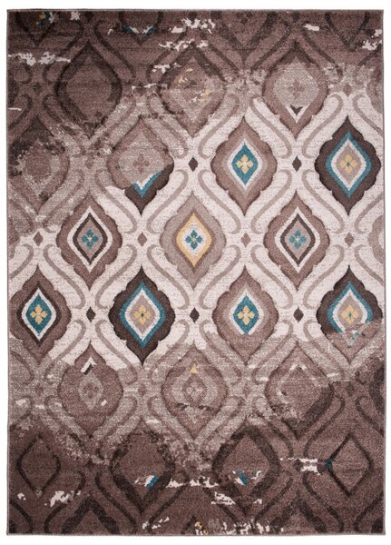 Koberec Sumatra H109A Geometric hnedý, tmavo béžový