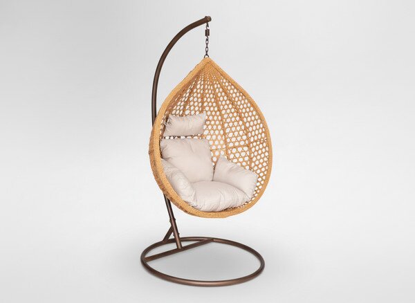 Závesné kreslo RELAX naturálne / béžové / hnedé FAT4804