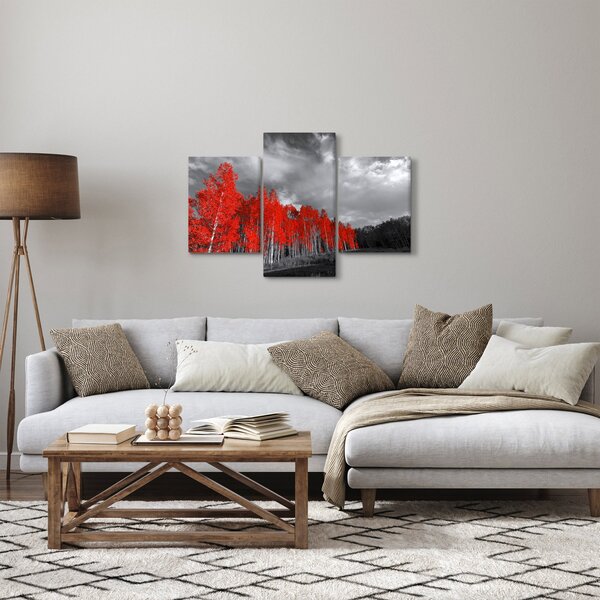 Obraz - Stromy vo farbe jesene (90x60 cm)