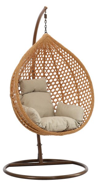 Závesné kreslo RELAX naturálne / béžové / hnedé FAT4804