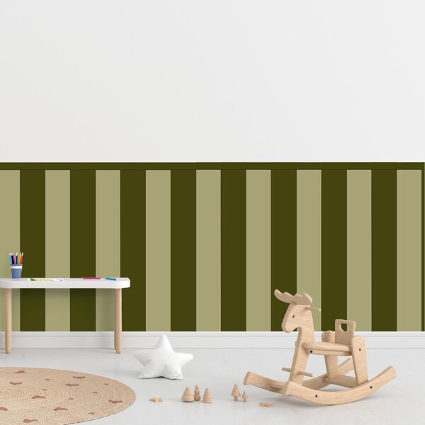 PIPPER. Textilná samolepiaca tapeta - Obdĺžnik - Khaki farba Farba: Kombinácia, Veľkosť: 100 cm