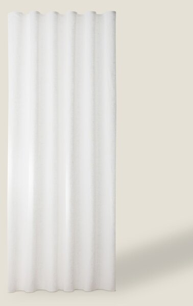Zaves s riasením WAVE farba produktu biela látka polopriehľadný, zapletaná, ľanová