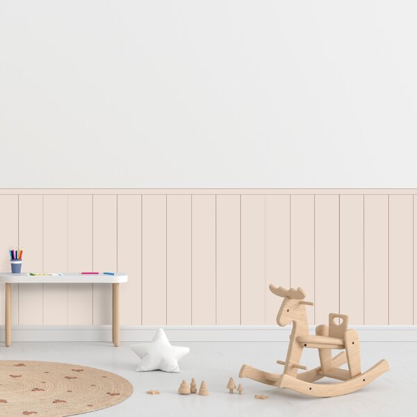 PIPPER. Textilná samolepiaca tapeta - Obdĺžnik - Hnedá farba Farba: Bledá, Veľkosť: 80 cm