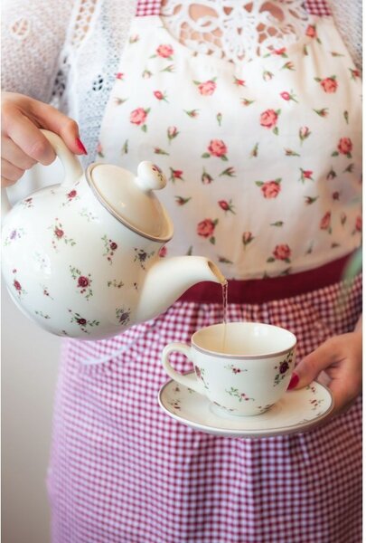 Šálka s tanierikom La Petit Rose - 0,20 litra - Clayre & Eef