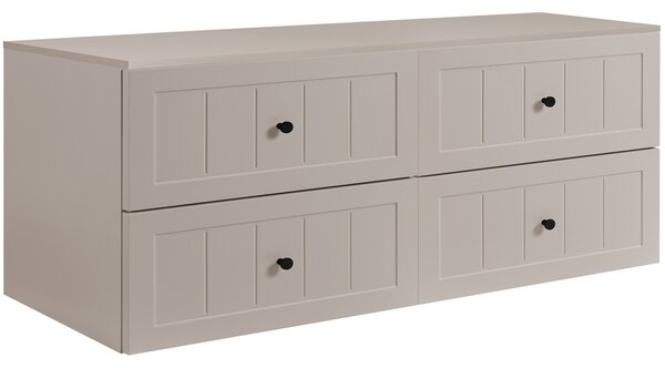 GUSTO kašmír K160DK závesná skrinka pod umývadlo 160 cm
