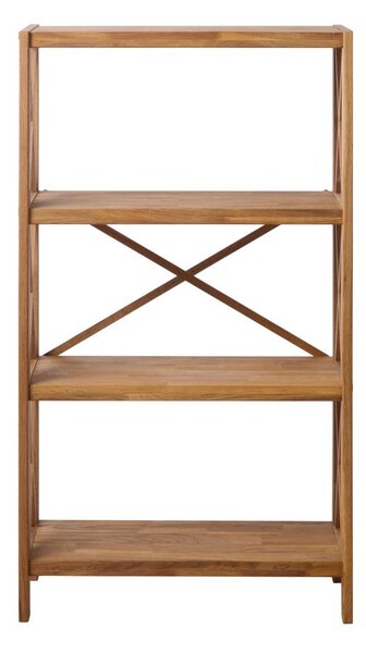 Regál z dubového dreva v prírodnej farbe 70x124 cm X-Shelf – Unique Furniture