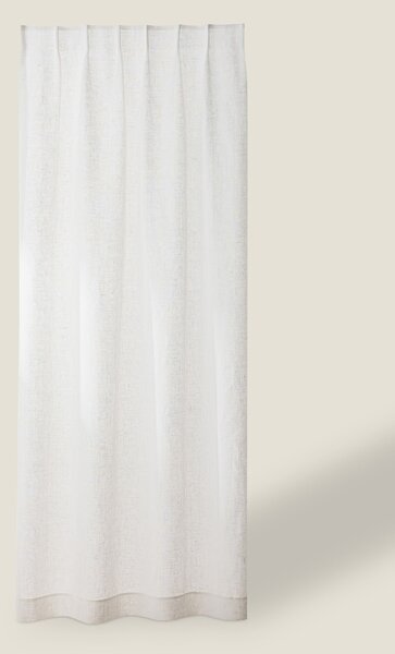 Záves so systémom FLEX (jednoduché spony flex) farba produktu biela látka polopriehľadný, zapletaná