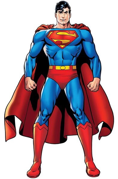 60x95cm Superman - textilná nálepka na stenu