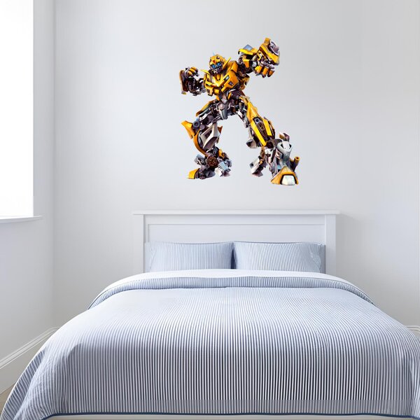 Textilná nálepka na stenu "Transformer - Bumblebee"