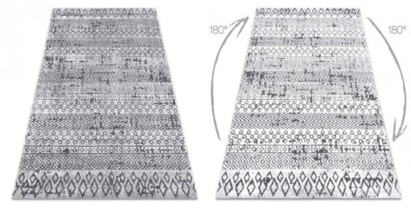 Koberec SIERRA G6042 geometrický, etno - jasný sivý