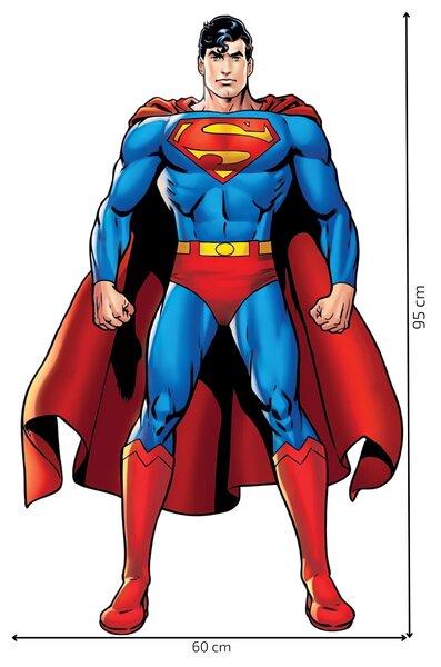 60x95cm Superman - textilná nálepka na stenu