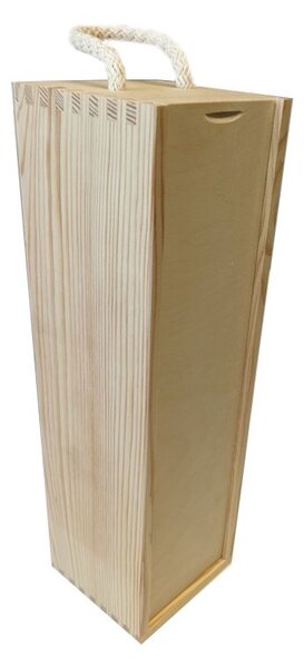 Drevená darčeková krabička na víno 11×35×10 cm, česká výroba