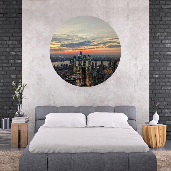 120x120cm New York - textilná nálepka na stenu Veľkosť: 120 cm