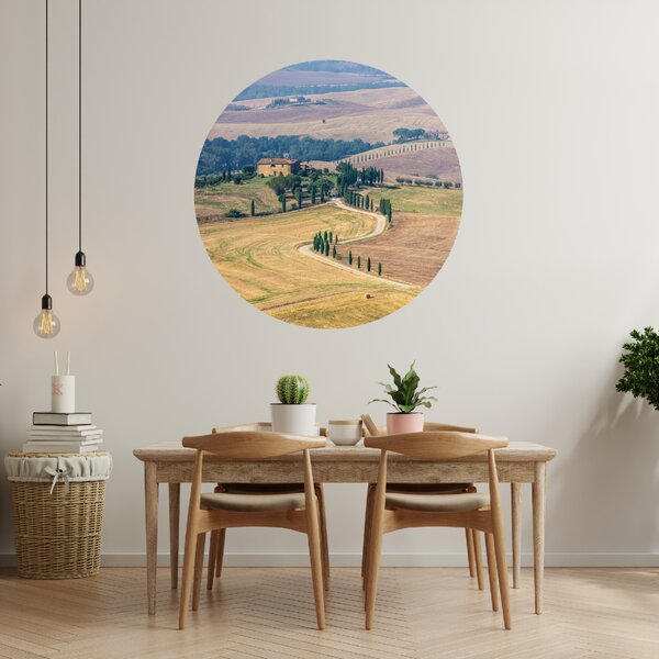 120x120cm Toskánsko - textilná nálepka na stenu Veľkosť: 100 cm