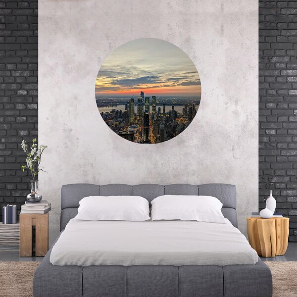 120x120cm New York - textilná nálepka na stenu Veľkosť: 100 cm