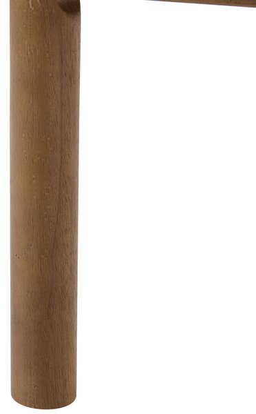 Kreslo béžové látkové čalúnenie drevený rám s vankúšom mid-century modern štýl obývacia izba