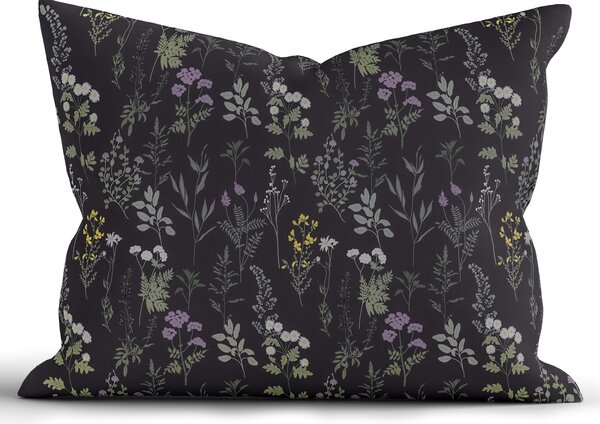 Bavlnená obliečka na vankúš Renforcé 70 × 90 cm - Bianca antracitová
