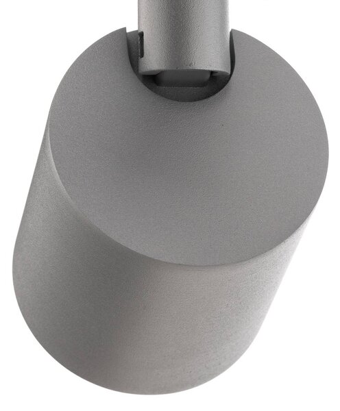 Ivela LED lištový reflektor Perfetto Puro, 3-fázový strieborný 930, Hliník / sivá / zinok, Chodba, Hliník, Moderný, Koľajnicový systém