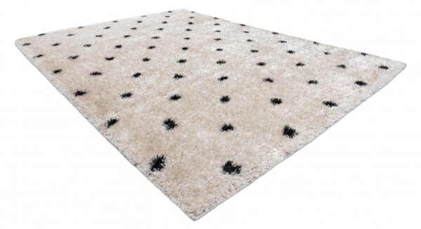 Koberec FLUFFY 2370 shaggy bodky - krém / antracit